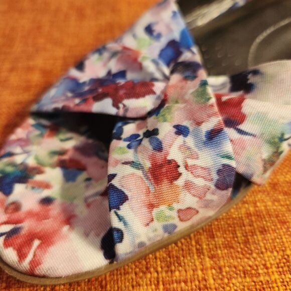 Life Stride Floral Women's Slingback Wedge Sandals Size 8 Mimosa - Picture 9 of 10